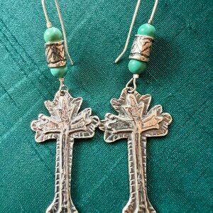 Handmade sterling silver earrings